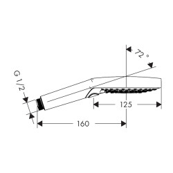 HansGrohe Raindance Select S El Duşu 120 3 Jet - 26530400 - 2