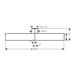 HansGrohe Rainfinity Tepe Duşu 360 1Jet - 26231000 - 2