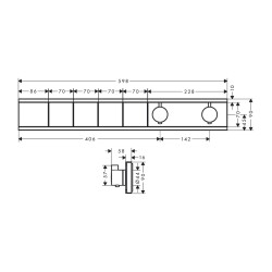 HansGrohe Rainselect Ankastre Termostat 4 Çıkış İçin - 15382700 - 2