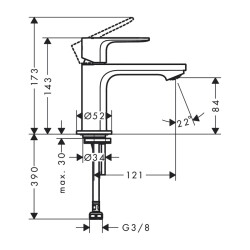 HansGrohe Rebris E - 72506000 - 2