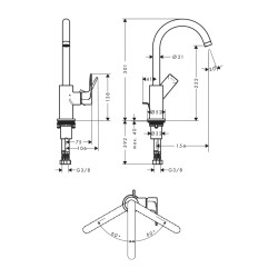 HansGrohe Rebris E - 72576000 - 2