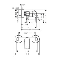 HansGrohe Rebris E - 72650000 - 2