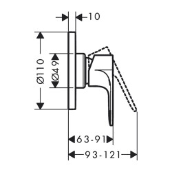 HansGrohe Rebris E - 72659000 - 2