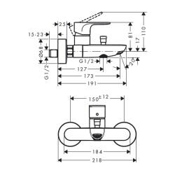 HansGrohe Rebris S - 72440000 - 2