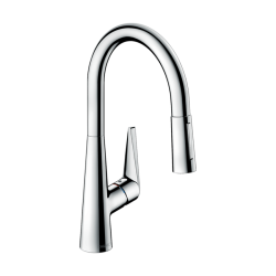 HansGrohe Talis M51 Tek Kollu Eviye Bataryası 200, Çekilebilir El Duşu, 2Jet, Sbox - 73851000 - 1