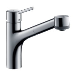 HansGrohe Talis M52 Tek Kollu Eviye Bataryası 170, Çekilebilir El Duşu, 2Jet - 32841000 - 1