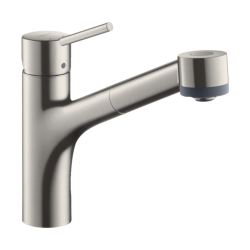 HansGrohe Talis M52 Tek Kollu Eviye Bataryası 170, Çekilebilir El Duşu, 2Jet, Sbox - 73860800 - 1