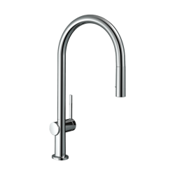 HansGrohe Talis M54 Tek Kollu Eviye Bataryası 210, Çekilebilir El Duşu, 2Jet, Sbox - 72801000 - 1