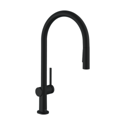 HansGrohe Talis M54 Tek Kollu Eviye Bataryası 210, Çekilebilir El Duşu, 2Jet, Sbox - 72801670 - 1