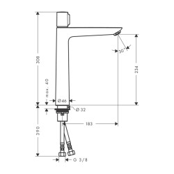 HansGrohe Talis Select E Lavabo Bataryası 240 Kumandasız - 71753000 - 2