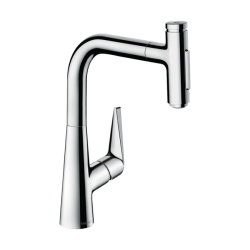 HansGrohe Talis Select M51 Tek Kollu Eviye Bataryası Çekilebilir El Duşu İle - 72824000 - 1