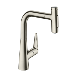 HansGrohe Talis Select M51 Tek Kollu Eviye Bataryası Çekilebilir El Duşu İle - 72824800 - 1