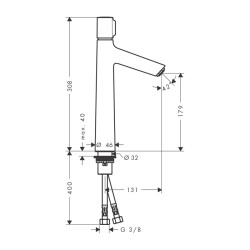 HansGrohe Talis Select S Lavabo Bataryası 190 Kumandasız - 72045000 - 2