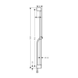 HansGrohe Unica Duş Barı Pulsify S 90 Cm Ve Isiflex 160 Cm Duş Hortumu İle - 24401000 - 2