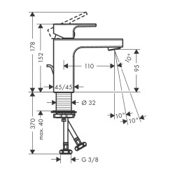 HansGrohe Vernis Shape Tek Kollu Lavabo Bataryası 100 Kumandalı, Proje Paketi (6'Lı) - 71597000 - 2