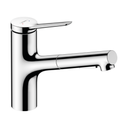 HansGrohe Zesis M33 Tek Kollu Eviye Bataryası, 150, Eco, Çekilebilir El Duşu, 2Jet - 74810000 - 1