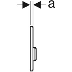 Pnömatik deşarj tetiklemeli Geberit pisuvar deşarj kontrolü, kumanda kapağı Tip 50: Müşteriye özel - 4