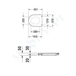 Starck 3 Rimless® Asma Klozet Seti - 2